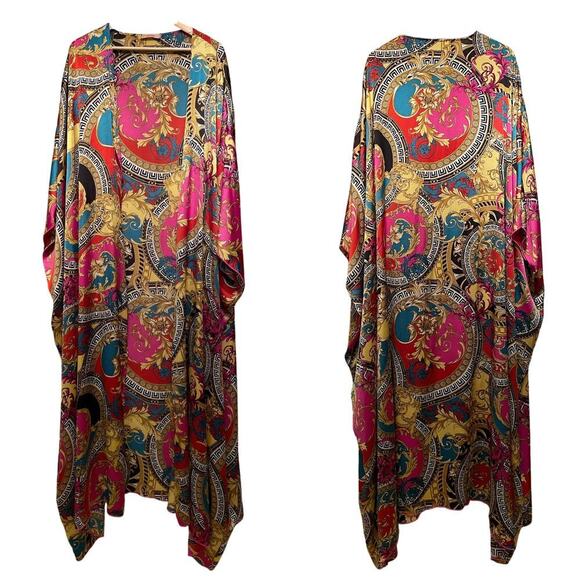Karen-T Design Long Baroque Kimono Robe Duster | Vintage Hollywood Glam, USA - Picture 7 of 7